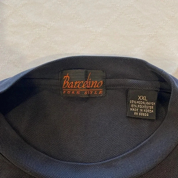 Barcelino Pure Style Men’s XXL tee shirt super soft and silky Excelent condition - Picture 2 of 3